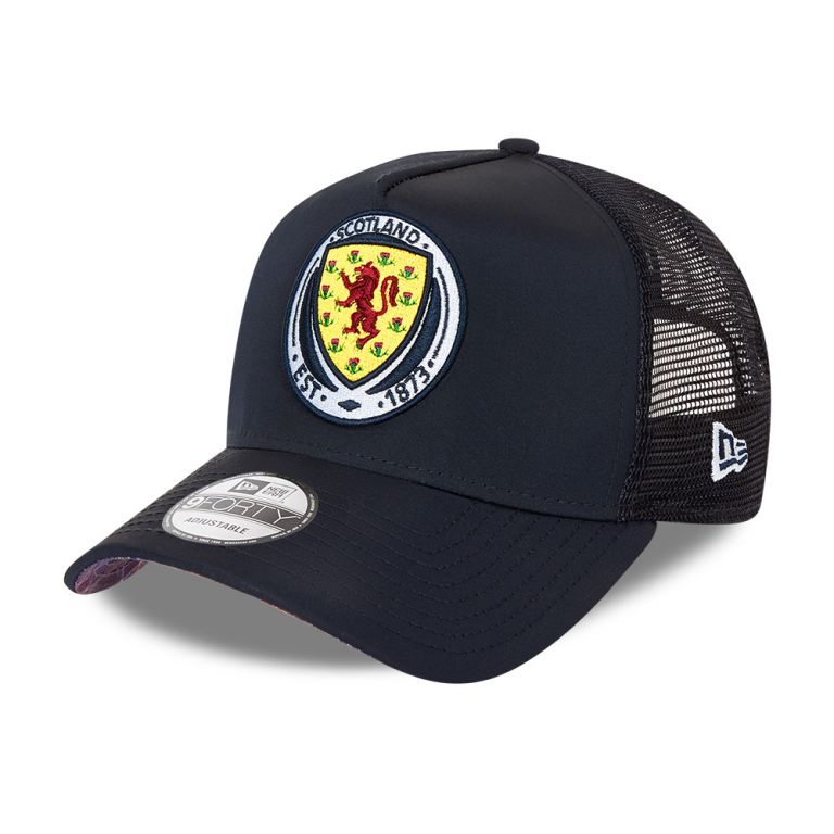 Gorras New Era Football Azules - Scottish FA Tartan Undervisor A-Frame Trucker 21063RSGY